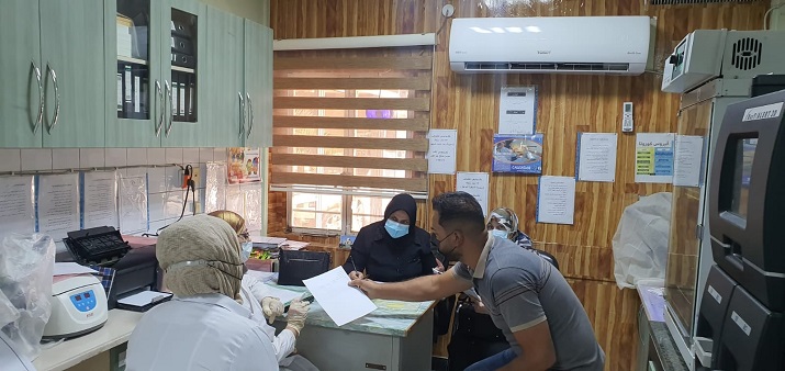 دائرة الصحة العامه تنفذ زيارة ميدانية الى مستشفى النعمان