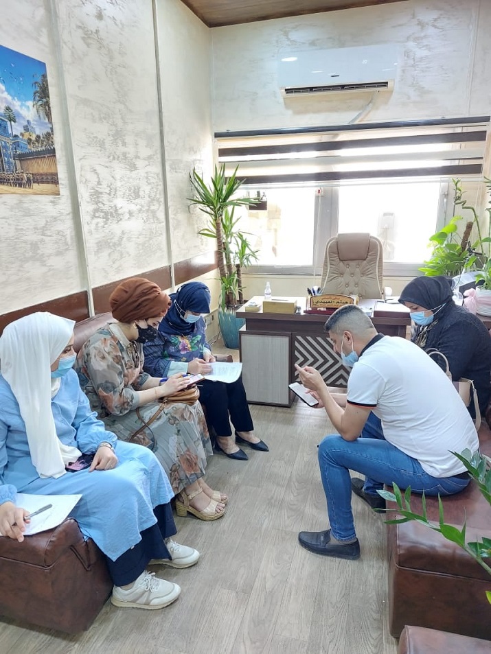 قسم تعزيز الصحة في دائرة الصحة العامة يعقد اجتماع مع مدراء شعب تعزيز الصحة في دائرتي صحة بغداد الكرخ والرصافة