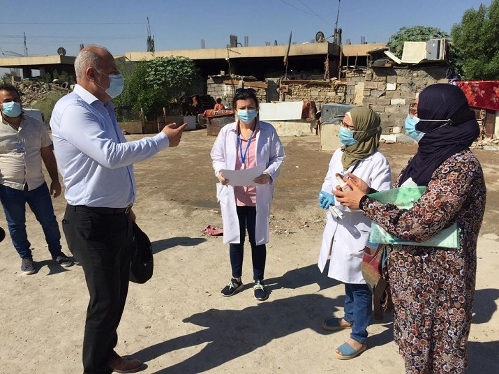 دائرة الصحة العامة تنفذ زيارة اشرافية الى دائرة صحة بغداد -الكرخ