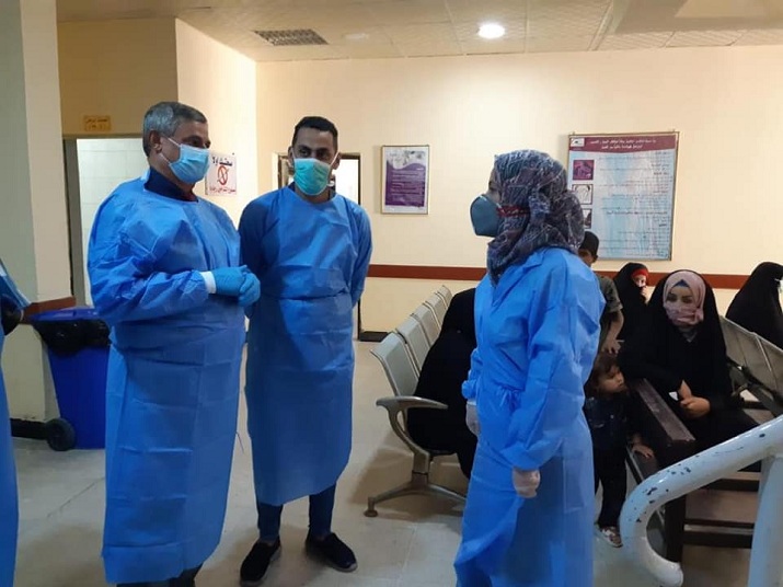 قسم تعزيز الصحة في دائرة الصحة العامة ينفذ زيارة الى دائرتي صحة بغداد - الكرخ والرصافة استمراراً لحملات التوعية والتثقيف الصحي