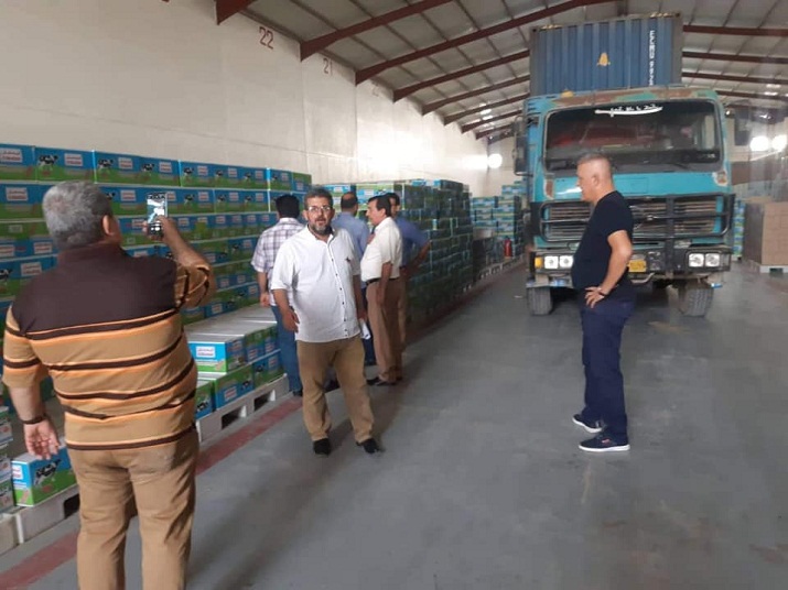 دائرة الصحة العامة في وزارة الصحة تتابع ارساليات حليب المدهش(انتاج سلطنة عمان) في المخازن الرئيسية المجهزة للاسواق المحلية في بغداد والمحافظات
