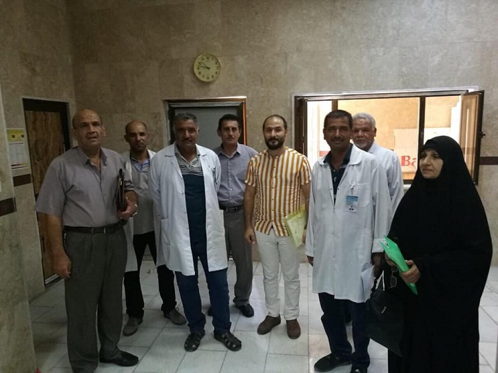 المركز الوطني التخصصي للامراض الصدرية والتنفسية في دائرة الصحة العامة ينفذ زيارة اشرافية الى محافظة بابل