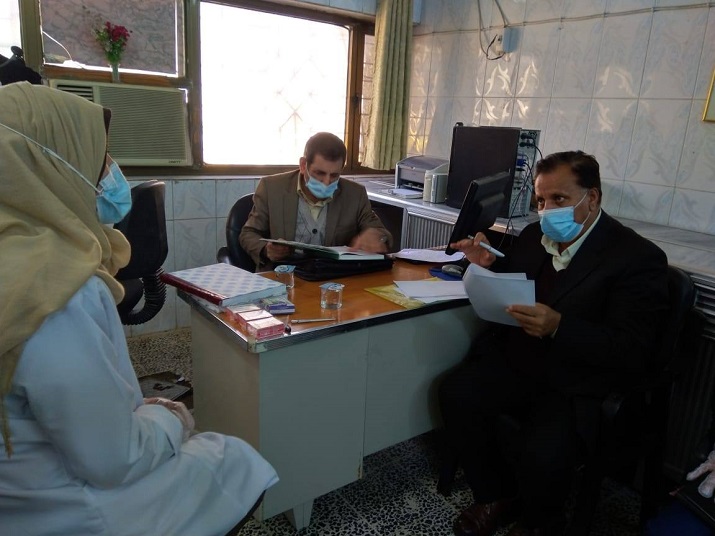 فريق عمل وزاري من دائرة الصحة العامة ينفذ زيارة اشرافية الى دائرة صحة محافظة واسط لمتابعة فعاليات خطة منع عودة سريان مرض الملاريا في العراق لعام 2020 في ظل جائحة كورونا