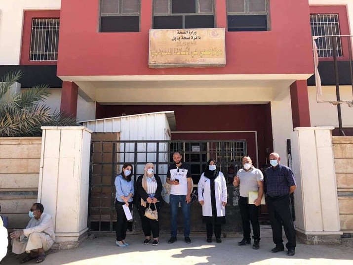 معهد التدرن الوطني في دائرة الصحة العامة ينفذ زيارة اشرافية الى دائرة صحة بابل