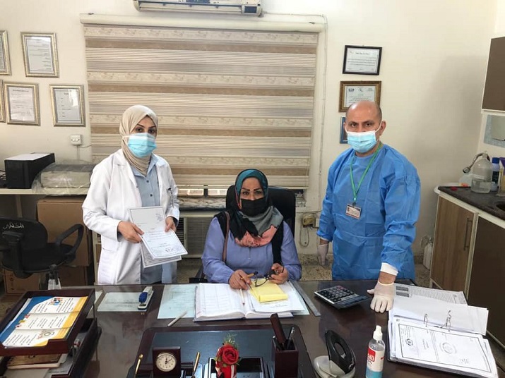 المركز الوطني للايدز في دائرة الصحة العامة يتابع عمل مركز العوز المناعي في الزوية التابع لدائرة صحة بغداد الرصافة