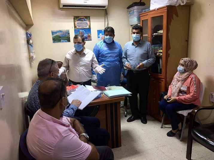 فريق عمل وزاري ينفذ زيارة الى دائرة صحة بغداد الرصافة للاشراف والتقييم على اعمال الصحة والسلامة المهنية