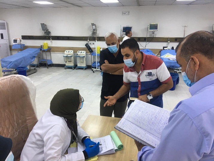 دائرة الصحة العامة تنفذ زيارة ميدانية الى دائرة صحة محافظة النجف الاشرف